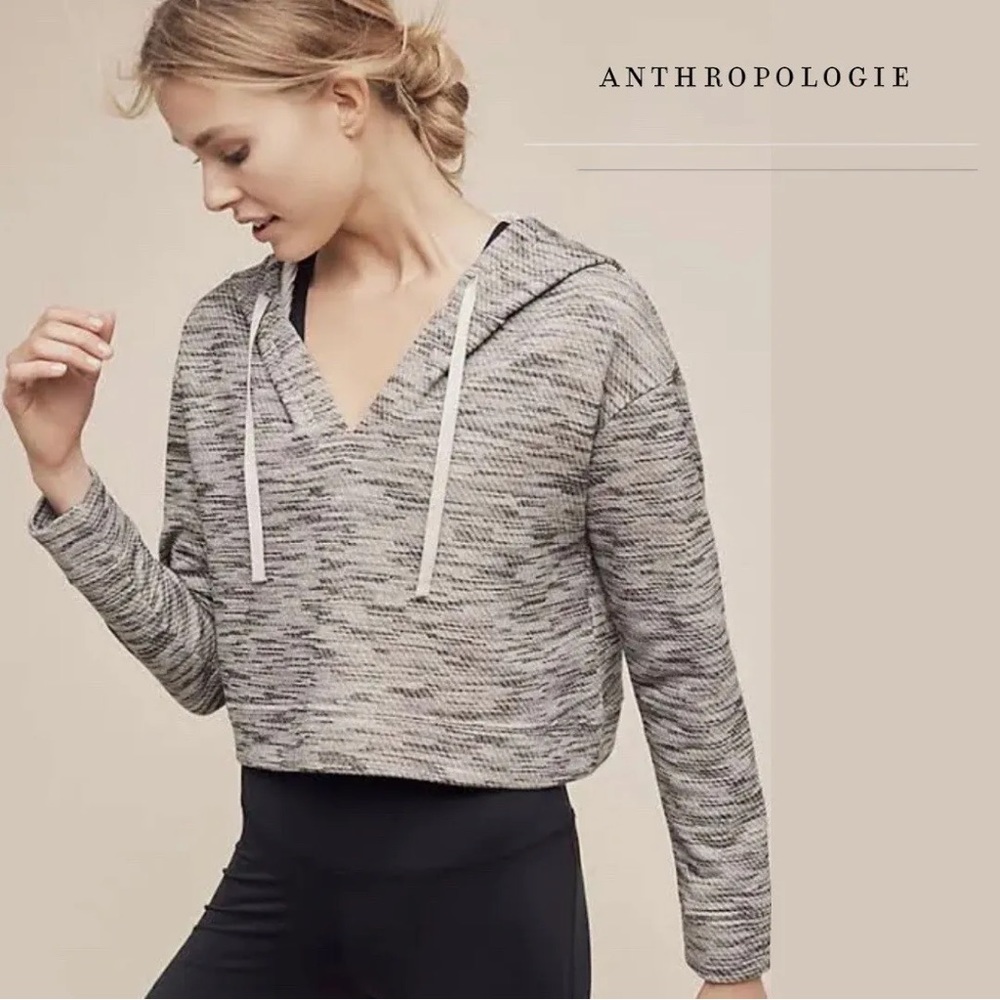 Anthropologie Cropped Rehearsal Hoodie